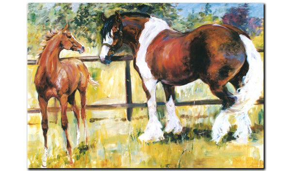 Shire and Foal